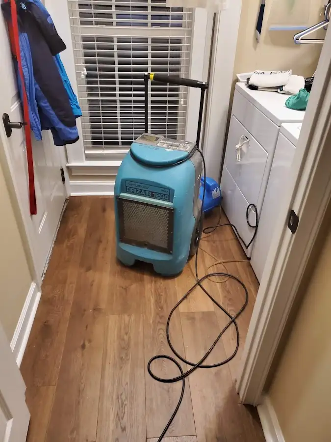 Commercial dehumidifier deployed for Flood Damage Cleanup in Brandon